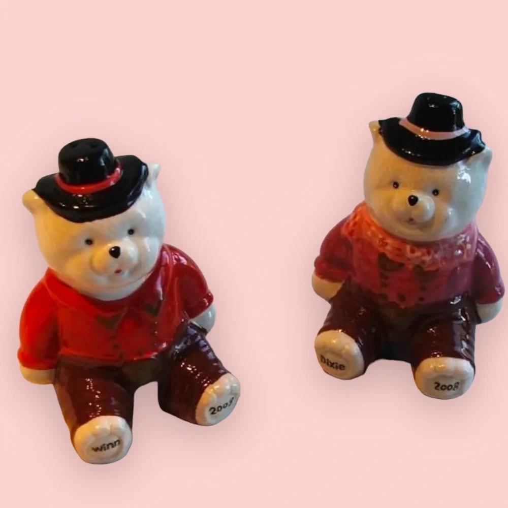 Winn Dixie 2008 Collectible Winn and Dixie Salt & Pepper Shakers. New in box.